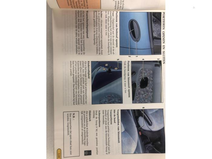 Używane Instrukcja Renault Laguna I (B56) Cena € 10,00 Procedura marży oferowane przez F. van den Mosselaar autodemontage