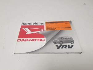 Used Instruction Booklet Daihatsu YRV (M2) Price € 10,00 Margin scheme offered by F. van den Mosselaar autodemontage