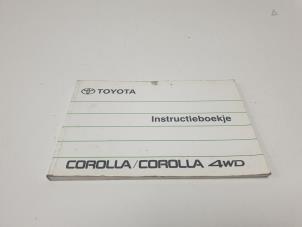 Used Instruction Booklet Toyota Corolla (E9) Price € 10,00 Margin scheme offered by F. van den Mosselaar autodemontage