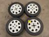 Set of wheels + tyres from a Volkswagen Golf I (17), 1973 / 1984 1.8 GTi, Hatchback, Petrol, 1.781cc, 82kW (111pk), FWD, DX; JJ, 1982-08 / 1983-12, 17 1983