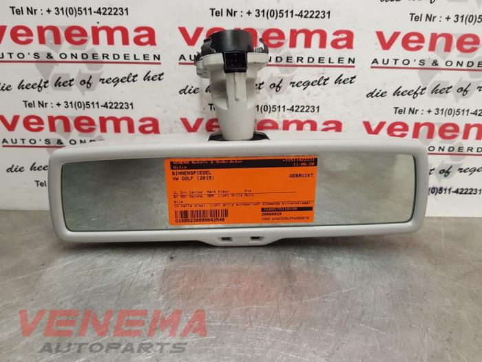 Używane Lusterko wewnetrzne Volkswagen Golf VII (AUA) 1.4 TSI 16V Cena € 44,99 Procedura marży oferowane przez Venema Autoparts