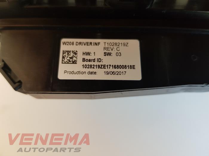 Elemento de calefacción calefactor de un Mercedes-Benz C Estate (S205) C-250 CDI BlueTEC, C-250 d 2.2 16V 4-Matic 2017