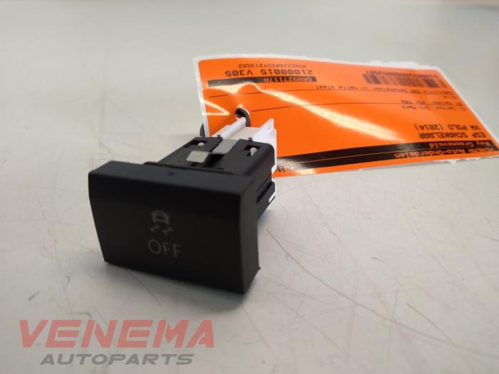 Używane Przelacznik ESP Volkswagen Polo V (6R) 1.6 TDI 16V 90 Cena € 9,99 Procedura marży oferowane przez Venema Autoparts