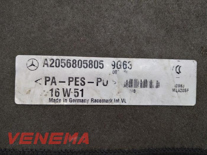 Juego de alfombrillas de un Mercedes-Benz C (R205) C-63 AMG 4.0 V8 Biturbo 2018