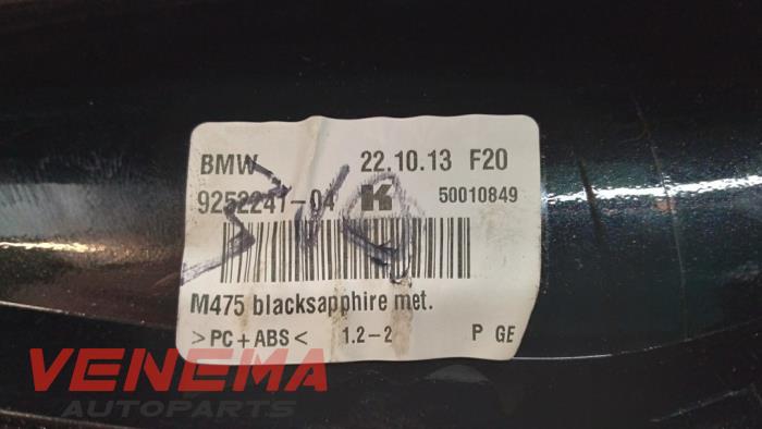Cover, miscellaneous from a BMW 3 serie Touring (F31) 316d 2.0 16V 2013