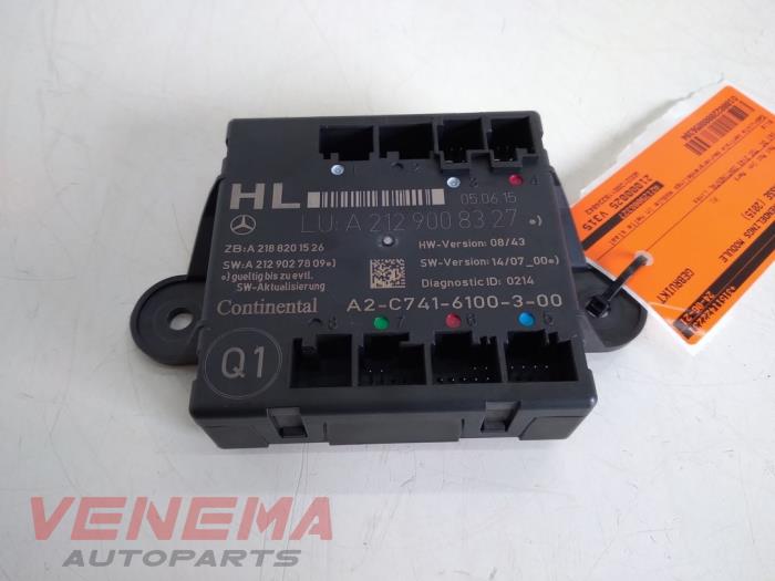 Używane Modul centralnego zamka Mercedes E (W212) E-220 CDI 16V BlueEfficiency,BlueTEC Cena € 19,99 Procedura marży oferowane przez Venema Autoparts