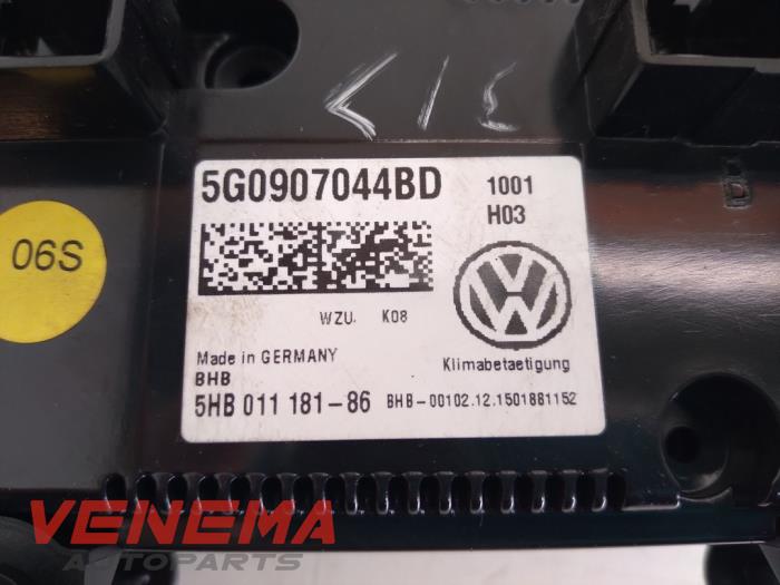 Panel sterowania nagrzewnicy z Volkswagen Golf VII Variant (AUVV) 1.2 TSI 16V BlueMOTION 2016