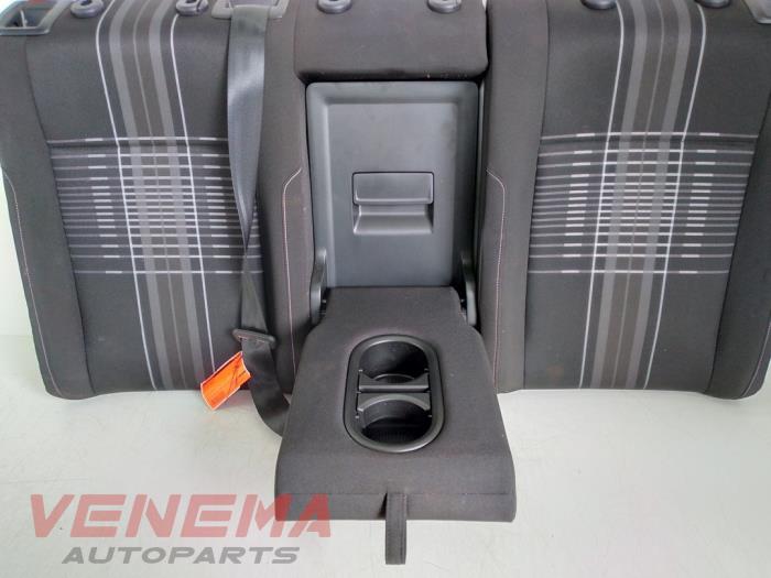 Rear bench seat backrest from a Volkswagen Golf VII Variant (AUVV) 1.2 TSI 16V BlueMOTION 2016