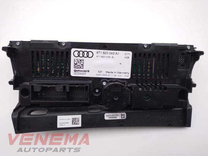 Panneau de commandes chauffage d'un Audi A5 Sportback (8TA) 2.0 TFSI 16V 2011