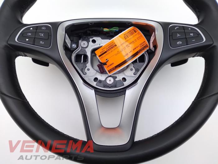 Steering wheel from a Mercedes-Benz C (W205) C-200 2.0 CGI 16V 2017