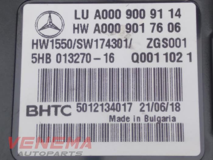 Ordinateur chauffage d'un Mercedes-Benz E Estate (S213) E-200d 2.0 Turbo 16V 2019
