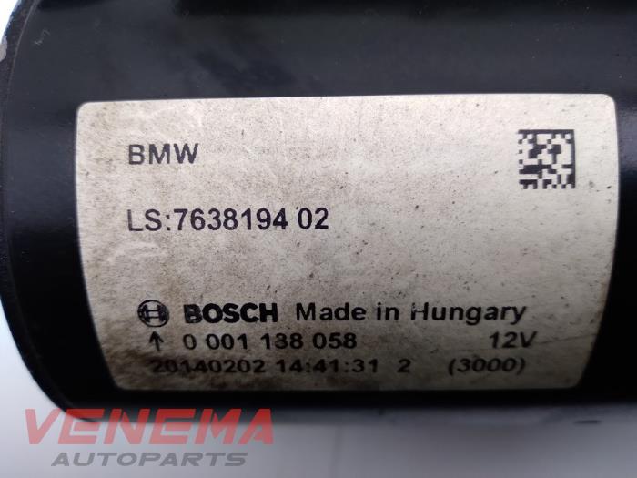 Starter from a BMW 3 serie Touring (F31) 320i 2.0 16V 2015