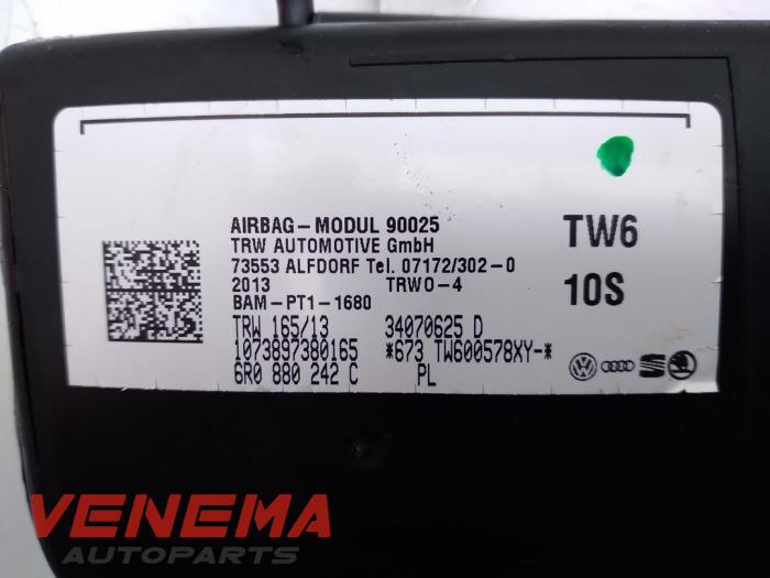 Asiento de airbag de un Seat Ibiza IV SC (6J1) 1.4 16V 2014