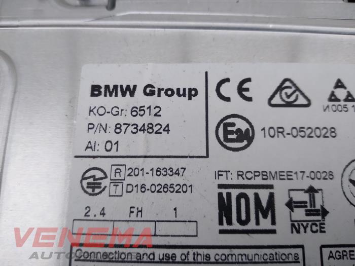 Unité de contrôle Multimedia d'un BMW 1 serie (F20) 116i 1.5 12V 2018