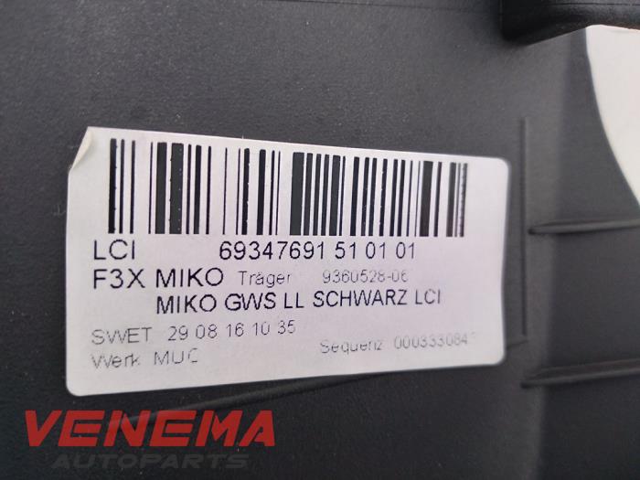 Console centrale d'un BMW 4 serie (F32) 440i xDrive 3.0 TwinPower Turbo 24V 2017