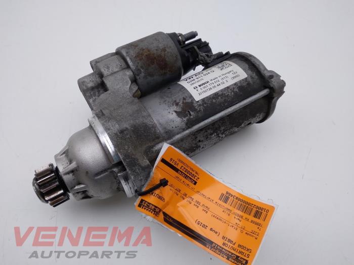 Usagé Démarreur Skoda Fabia III Combi (NJ5) 1.2 TSI 16V Greentech Prix € 9,99 Règlement à la marge proposé par Venema Autoparts