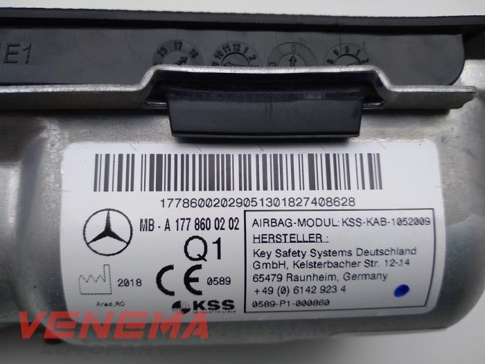 Airbag set + dashboard from a Mercedes-Benz A (177.0) 1.5 A-180d 2019