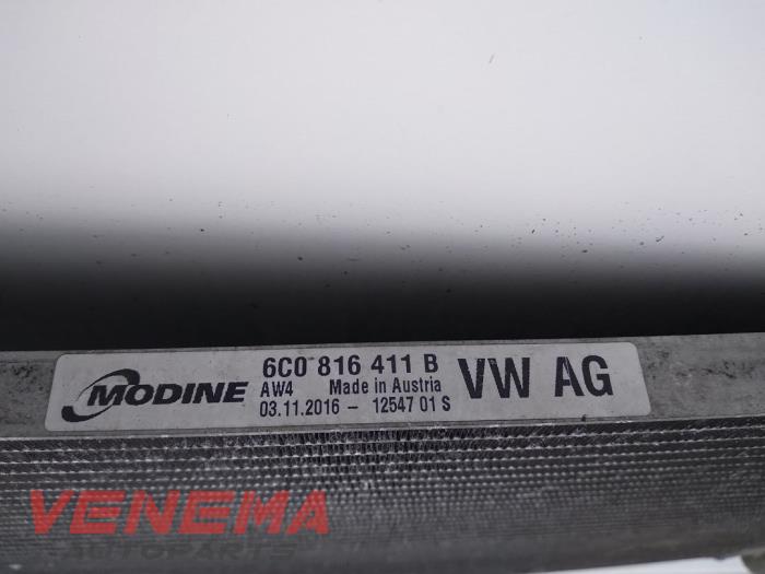 Air conditioning condenser from a Skoda Fabia III (NJ3) 1.0 12V 2017
