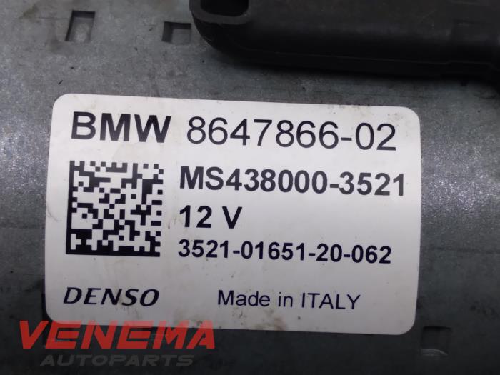 Démarreur d'un BMW 1 serie (F40) 118i 1.5 TwinPower 12V 2021