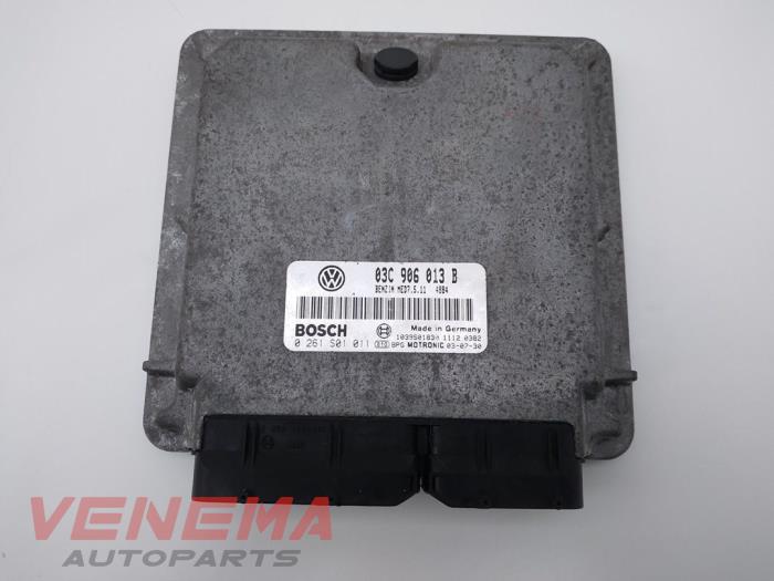 Used Engine management computer Volkswagen Polo IV (9N1/2/3) 1.4 FSI 16V Price € 179,99 Margin scheme offered by Venema Autoparts