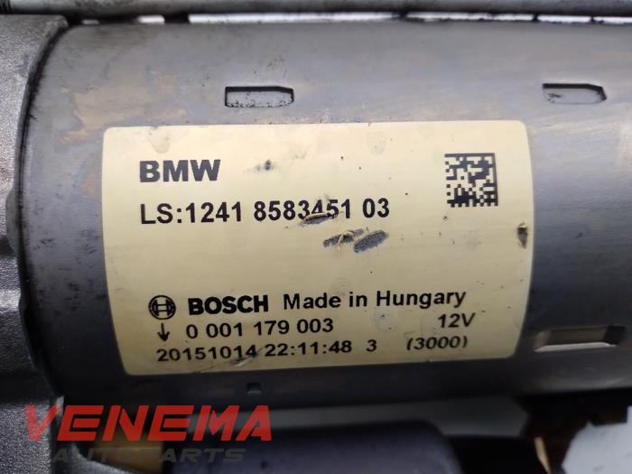 Anlasser van een BMW 1 serie (F20) 116d 1.5 12V TwinPower 2016