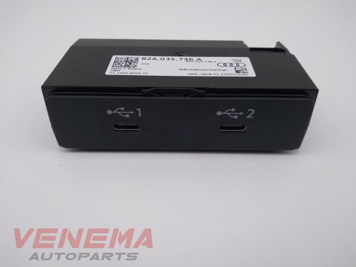 Usados Módulo USB Audi A3 Sportback (8YA) 2.0 30 TDI 16V Precio € 79,99 Norma de margen ofrecido por Venema Autoparts