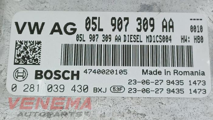 Calculateur moteur d'un Volkswagen Golf VIII (CD1) 2.0 TDI BlueMotion 16V 2023