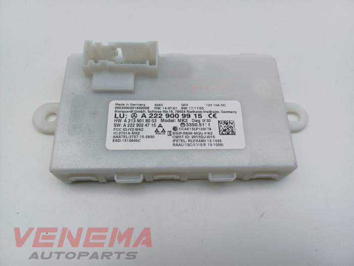 Używane Modul keyless vehicle Mercedes C Estate (S205) C-300d 2.0 Turbo 16V Cena € 39,99 Procedura marży oferowane przez Venema Autoparts