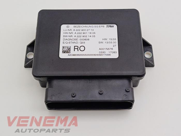 Używane Modul hamulca postojowego Mercedes C-Klasse AMG (W205) C-63 S,Edition 1 AMG 4.0 V8 Biturbo Cena € 59,99 Procedura marży oferowane przez Venema Autoparts