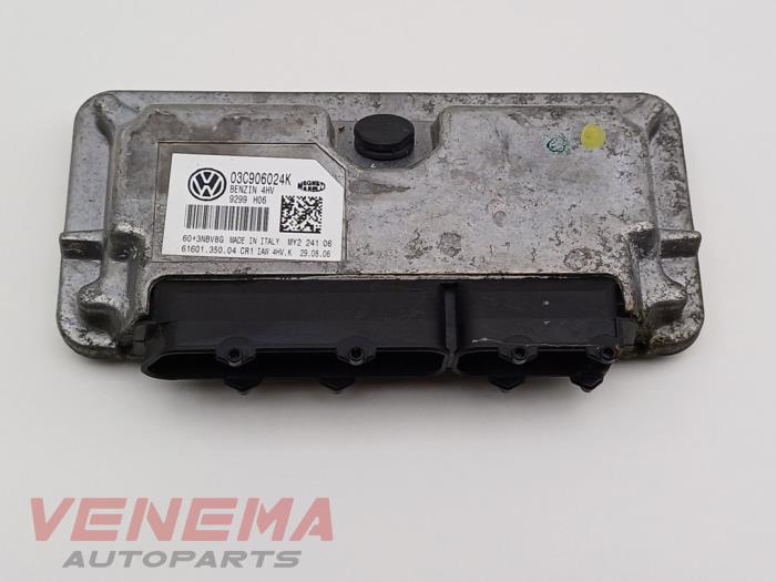 Used Engine management computer Volkswagen Golf V (1K1) 1.4 16V Price € 99,99 Margin scheme offered by Venema Autoparts