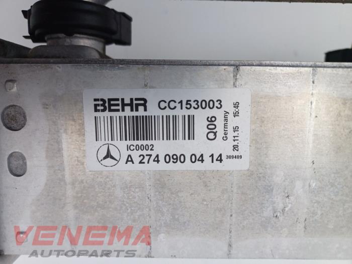 Intercooler d'un Mercedes-Benz GLC (X253) 2.0 260 16V 4-Matic 2016