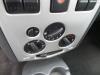 Air conditioning control panel from a Dacia Logan (LS), 2004 / 2012 1.6, Saloon, 4-dr, Petrol, 1.598cc, 64kW (87pk), FWD, K7M710; K7M718, 2004-09 / 2012-10, LSOB; LS0D; LS0F; LS0H 2006