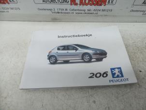 Used Instruction Booklet Peugeot 206 (2A/C/H/J/S) 1.6 16V Price on request offered by N Kossen Autorecycling BV