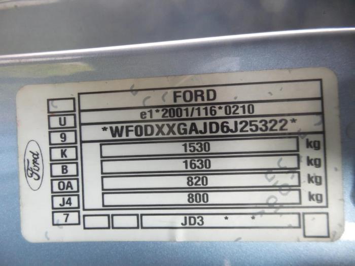 Lusterko zewnetrzne lewe z Ford Fiesta 5 (JD/JH) 1.3 2006