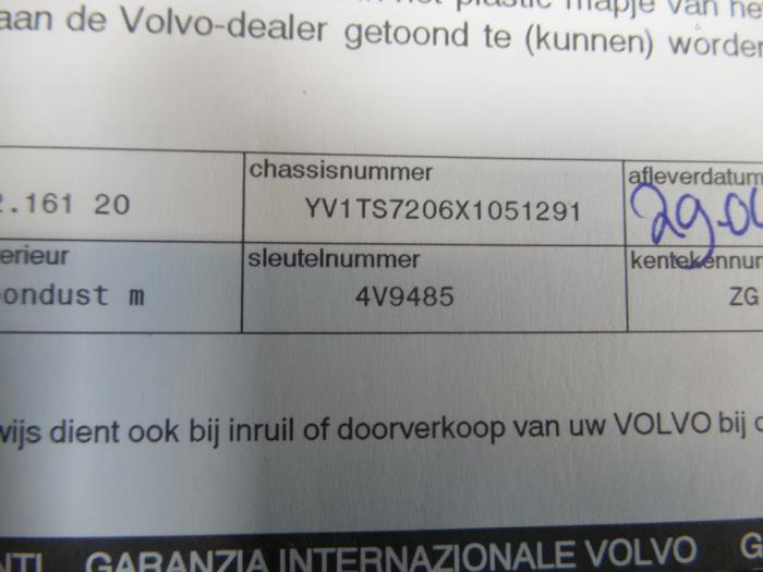 Instrucciones(varios) de un Volvo S80 (TR/TS) 2.5 D 1999