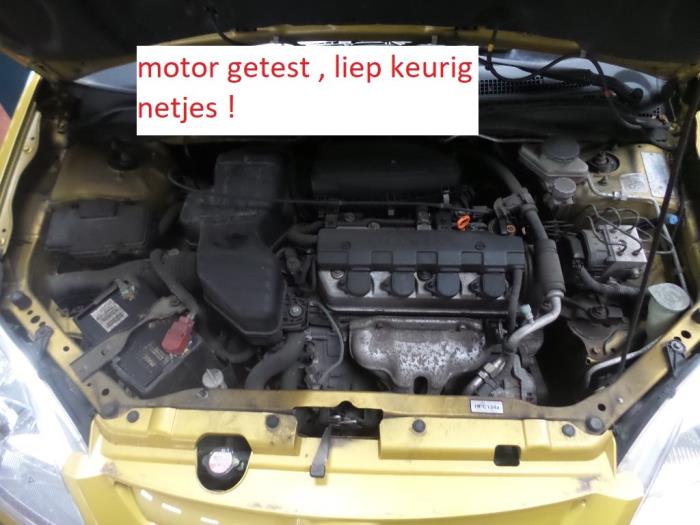 Used Engine Honda Civic (EP/EU) 1.4 16V Price on request offered by N Kossen Autorecycling BV