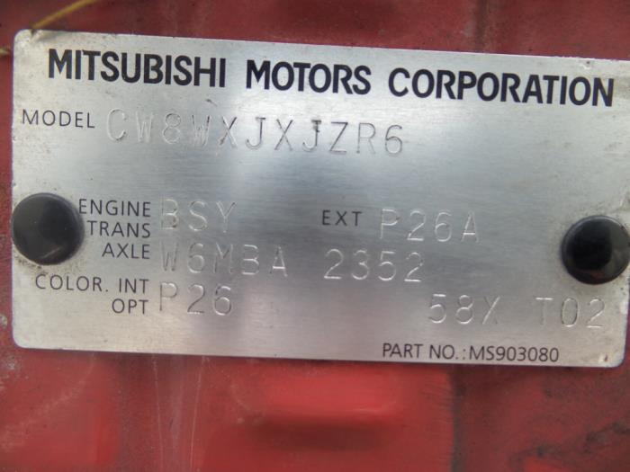 Siège gauche d'un Mitsubishi Outlander 2008