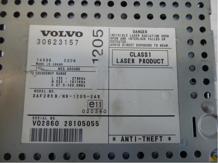 Sistema de navegación de un Volvo V70 (SW) 2.4 20V 170 2003