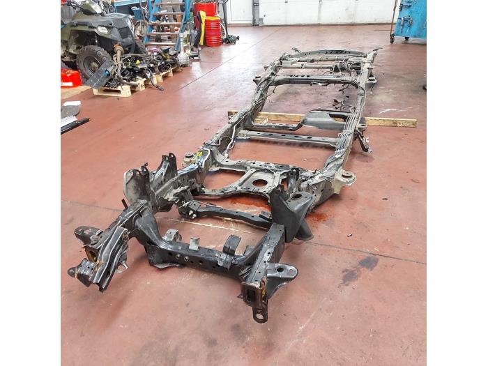 Bare chassis from a Nissan Navara 2017
