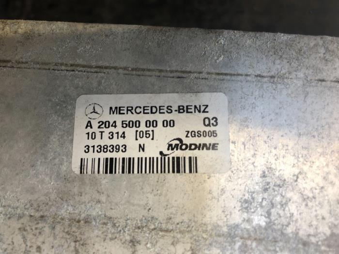 Chlodnica miedzystopniowa z Mercedes-Benz C (W204) 1.8 C-180 CGI 16V 2011