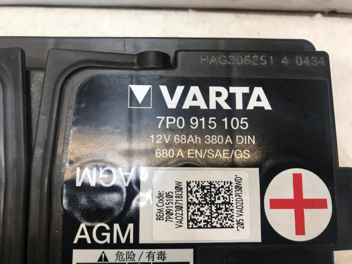 Autobatterie Varta AGM 68 Ah 12 V