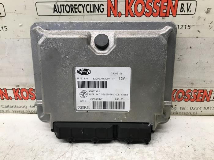 Used Engine management computer Alfa Romeo 147 (937) 2.0 Twin Spark 16V Price on request offered by N Kossen Autorecycling BV