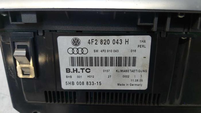 Panneau de commande clim d'un Audi A6 2005