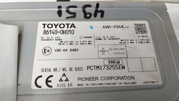 Wyswietlacz wewnetrzny z Toyota Aygo (B40) 1.0 12V VVT-i 2016
