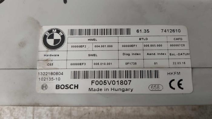 Module confort d'un BMW X1 (F48) xDrive 28i 2.0 16V Twin Power Turbo 2016