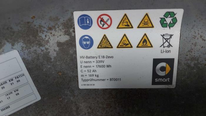 Battery from a Smart Fortwo Coupé (453.3) Electric Drive 2019