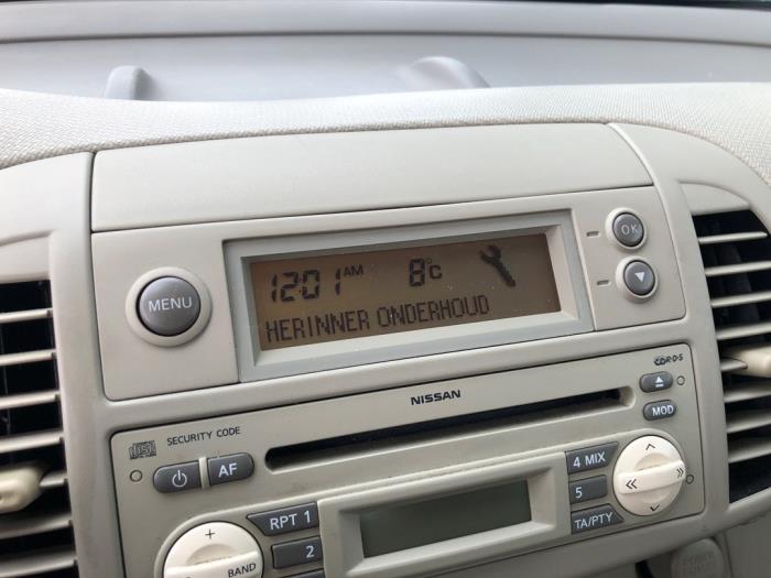 Begagnade Innerdisplay Nissan Micra (K12) 1.4 16V Pris på förfrågan erbjuds av N Kossen Autorecycling BV
