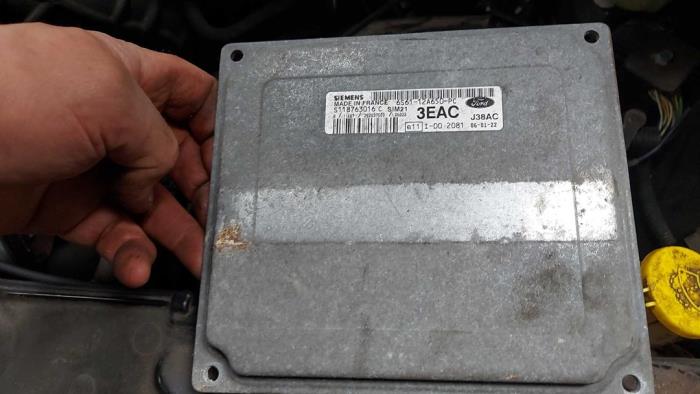 Engine management computer Ford Fiesta 5 (JD/JH), 2001 / 2009 1.3, Hatchback, Petrol, 1.299cc, 51kW (69pk), FWD, A9JA, 2001-11 / 2008-10, JD; JH (Used)