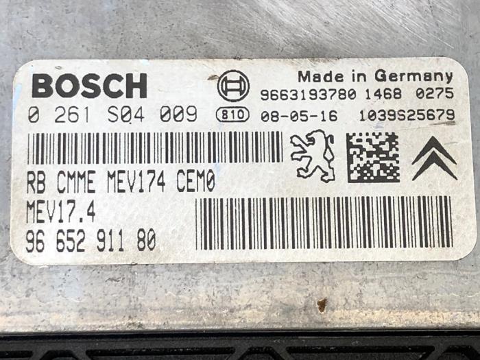 Engine management computer from a Peugeot 207/207+ (WA/WC/WM) 1.6 16V VTi 2008