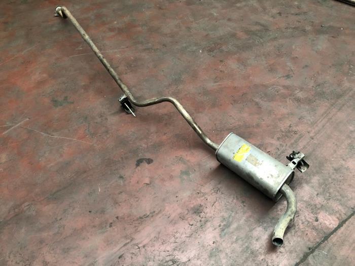 Exhaust rear silencer from a Renault Clio III (BR/CR) 1.5 dCi 85 2007